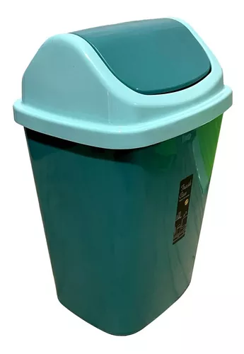 TACHOS DE BASURA BASURERO PAPELERA 10,5L CON TAPA - 1