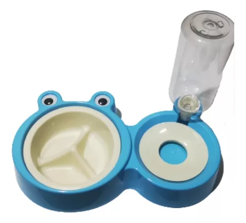 DISPENSADOR AGUA CON PLATO RANA MASCOTAS - 1