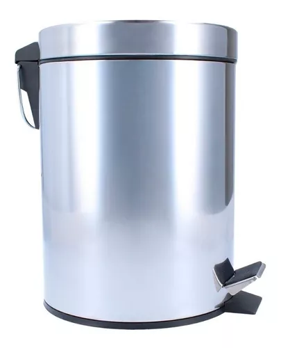 BASURERO PAPELERO PEDAL 3L ACERO INOXIDABLE - 1