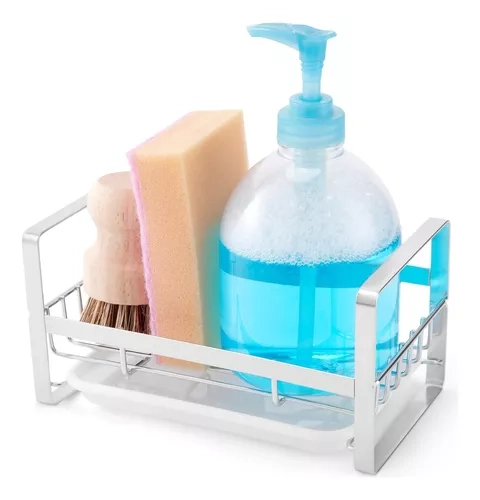 COCINA PORTA ESPONJA ORGANIZADOR ACERO INOXIDABLE - 1