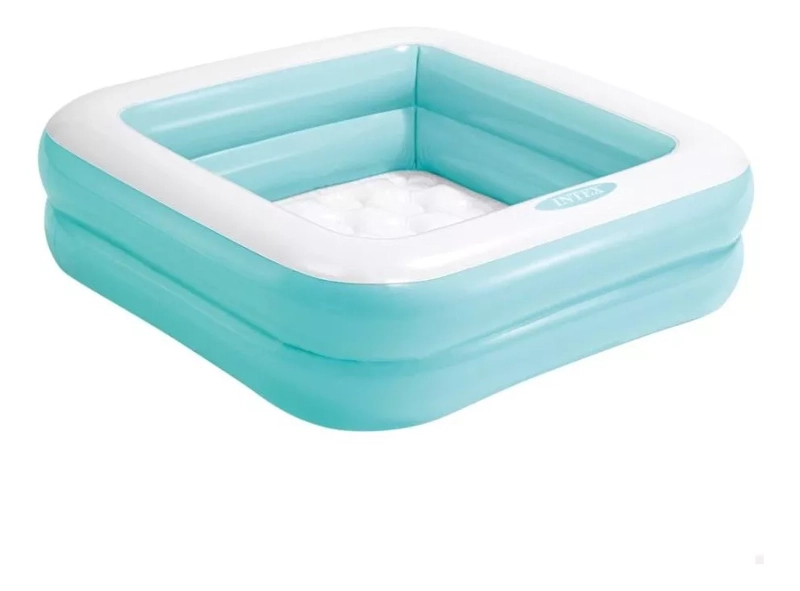 PISCINA INFLABLE BEBÉ INTEX 85 CMX85 CMX23 CM 57L CELESTE - 1