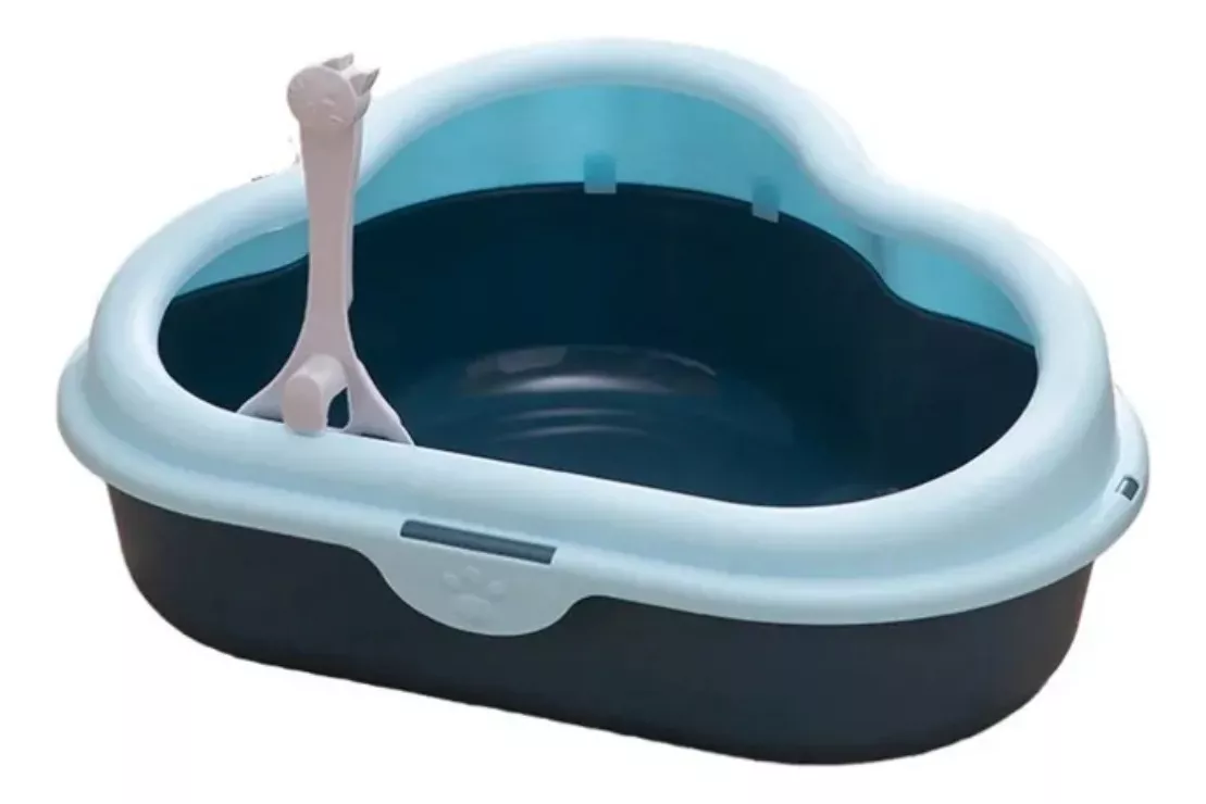 ARENERO BANDEJA SANITARIA CON BORDE PARA GATOS + PALA - 1