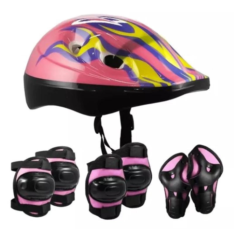 CASCO + SET PROTECCION RODILLERAS - 1