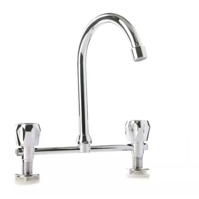 LLAVE COMBINACION PARA LAVAPLATOS COLOR PLATEADO - 1