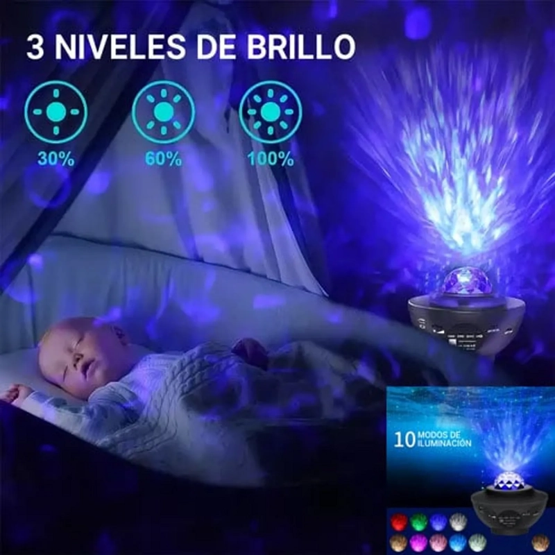HUMIFICADOR DE AIRE PARA AROMATERAPIA CON LUZ DE NOCHE - 1