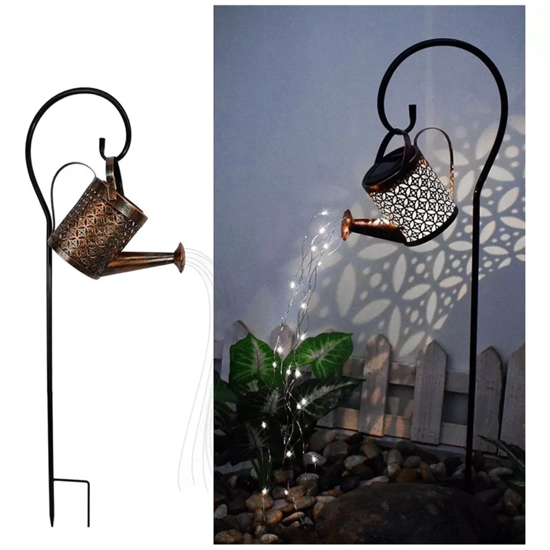 REGADERA DISEÑO SOLAR IMPERMEABLE JARDIN-TERRAZA - 1