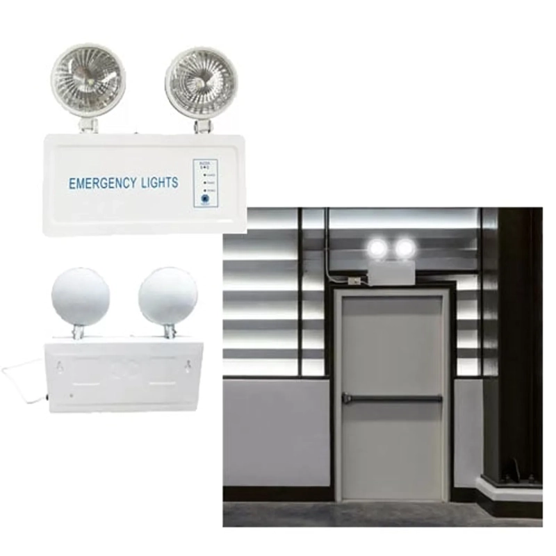 PACK 2 LAMPARAS EMERGENCIA LUZ LED DE 2 FOCOS - 1