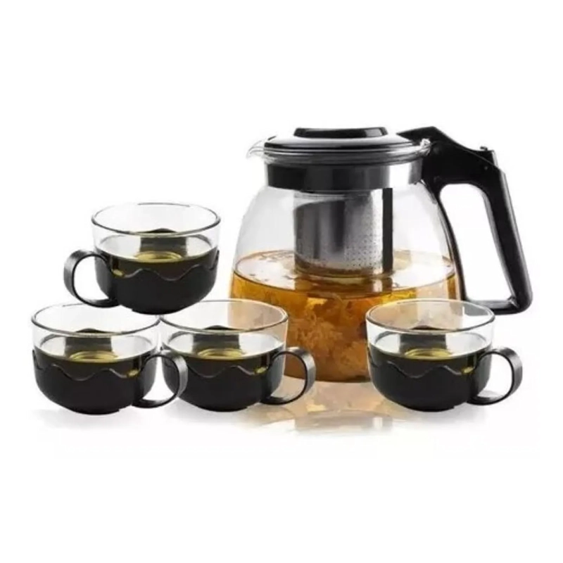 TETERA MATERIAL VIDRIO CON INFUSOR METALICO 900ML - 1