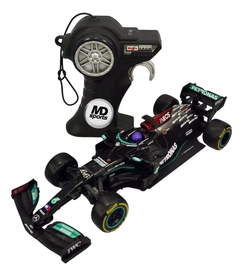 AUTO FORMULA 1 Mercedes W12 2021 #44 Lewis Hamilton Maisto 1:24 Control Remoto - 1