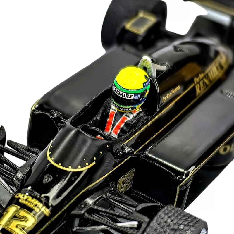 AUTO FORMULA 1 Lotus 97T 1985 #12 Ayrton Senna Caja Acrilica IXO 1:43 - 4