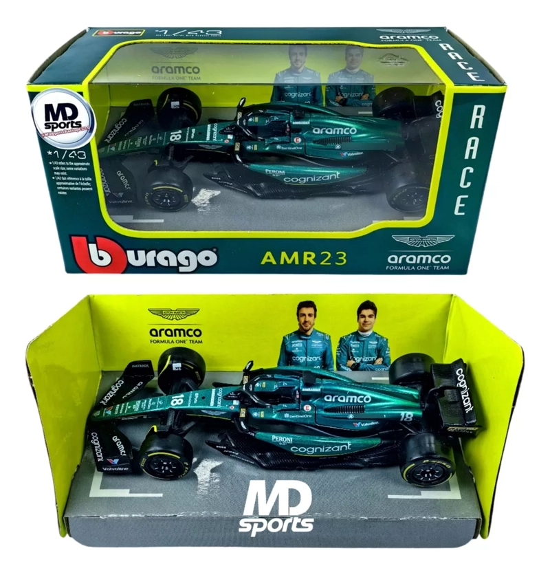 AUTO FÓRMULA 1 ASTON MARTIN AMR23 #18 L. STROLL 2023 ESC1:43 - 2