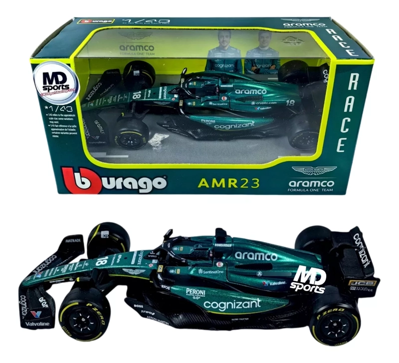 AUTO FÓRMULA 1 ASTON MARTIN AMR23 #18 L. STROLL 2023 ESC1:43 - 3
