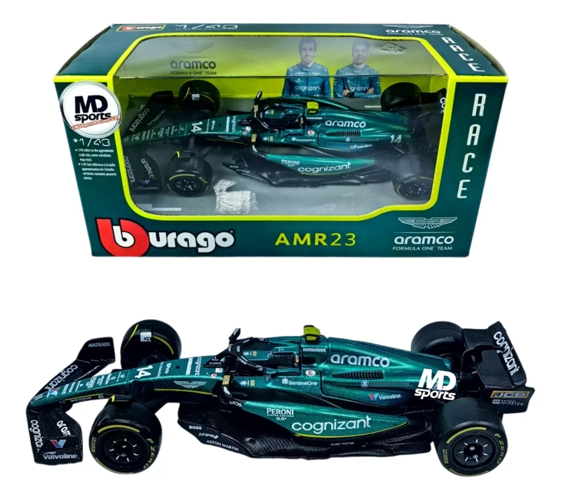 AUTO FÓRMULA 1 ASTON MARTIN AMR23 #14 F. ALONSO 2023 ESC1:43 - 3