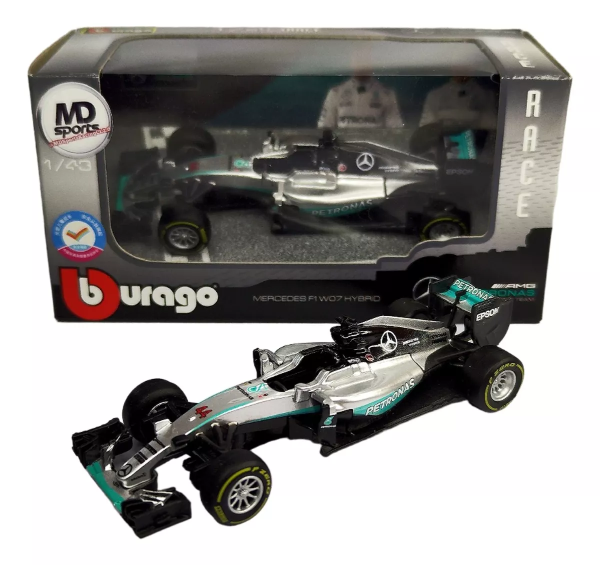 Nico Rosberg Mercedes W07 2016 Modello 1/43 Diecast F1 Cartrix