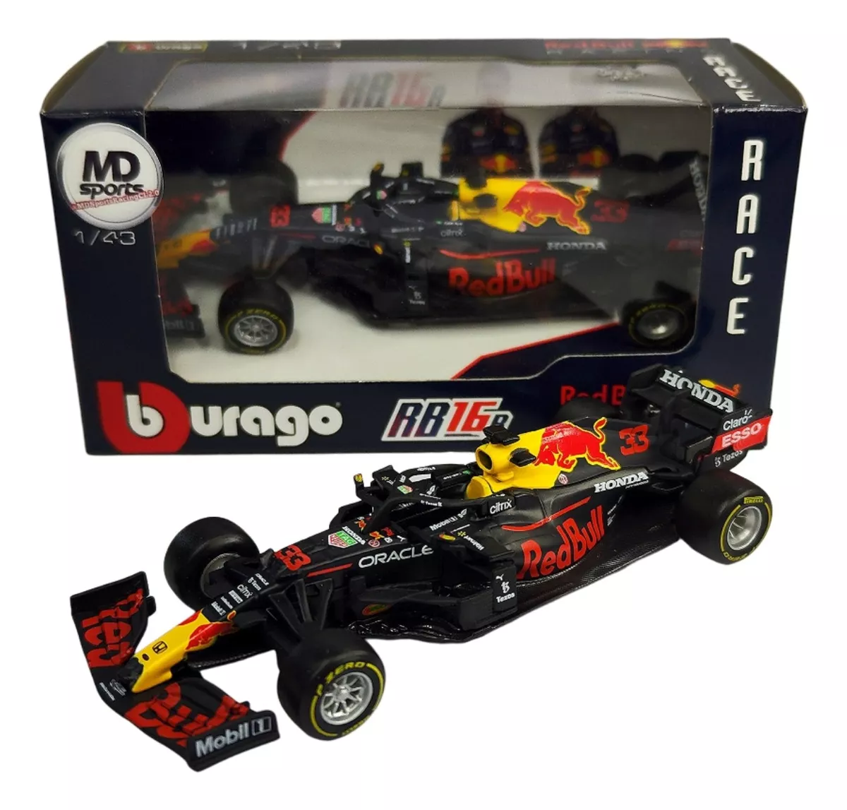 AUTO FORMULA 1 REDBULL RB16B 2021 MAX VERSTAPPEN ESC 1:43 - 1