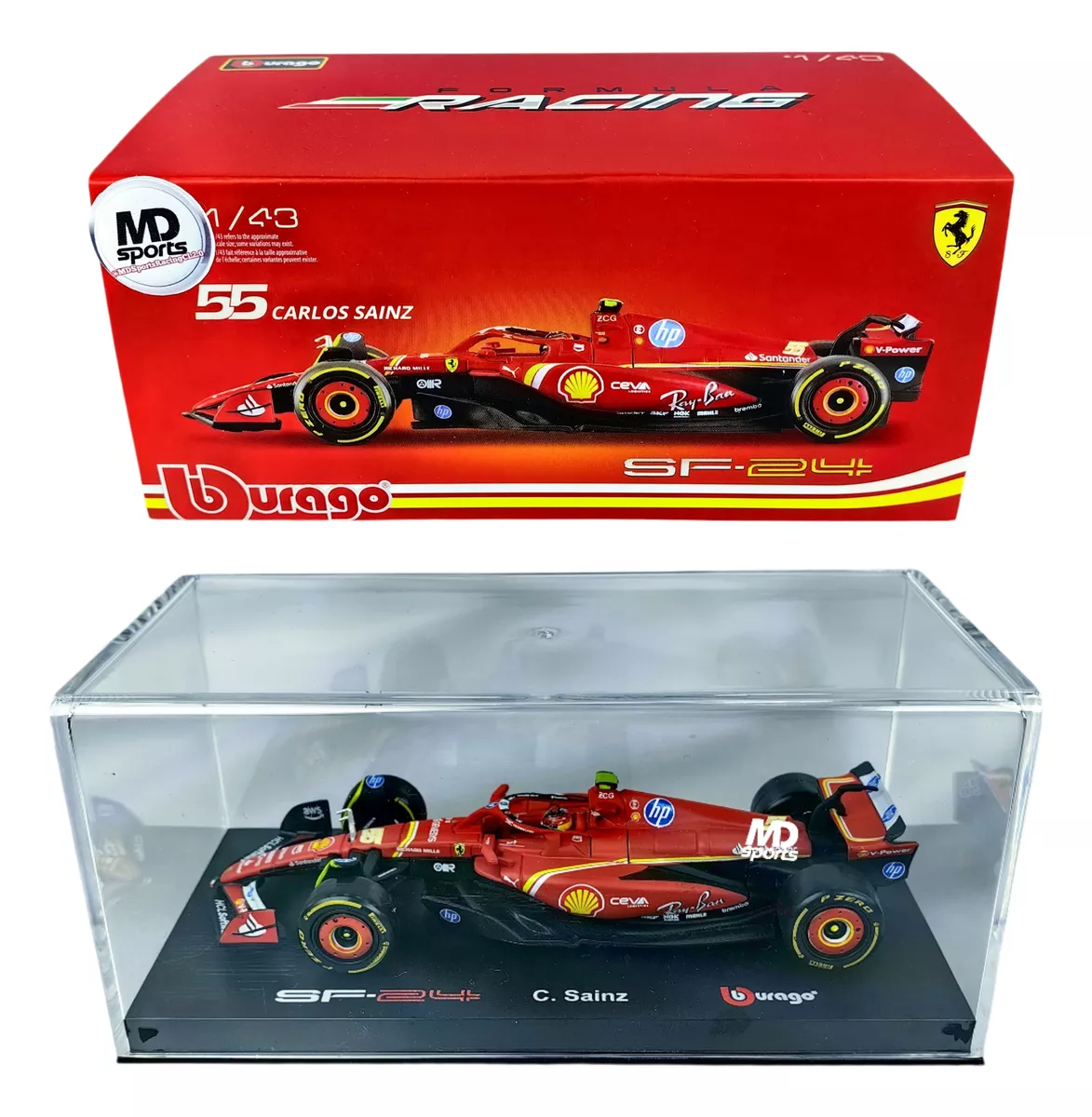 AUTO SCUDERIA FERRARI F1 SF-24 CARLOS SAINZ 2024 1:43 ACR - 2