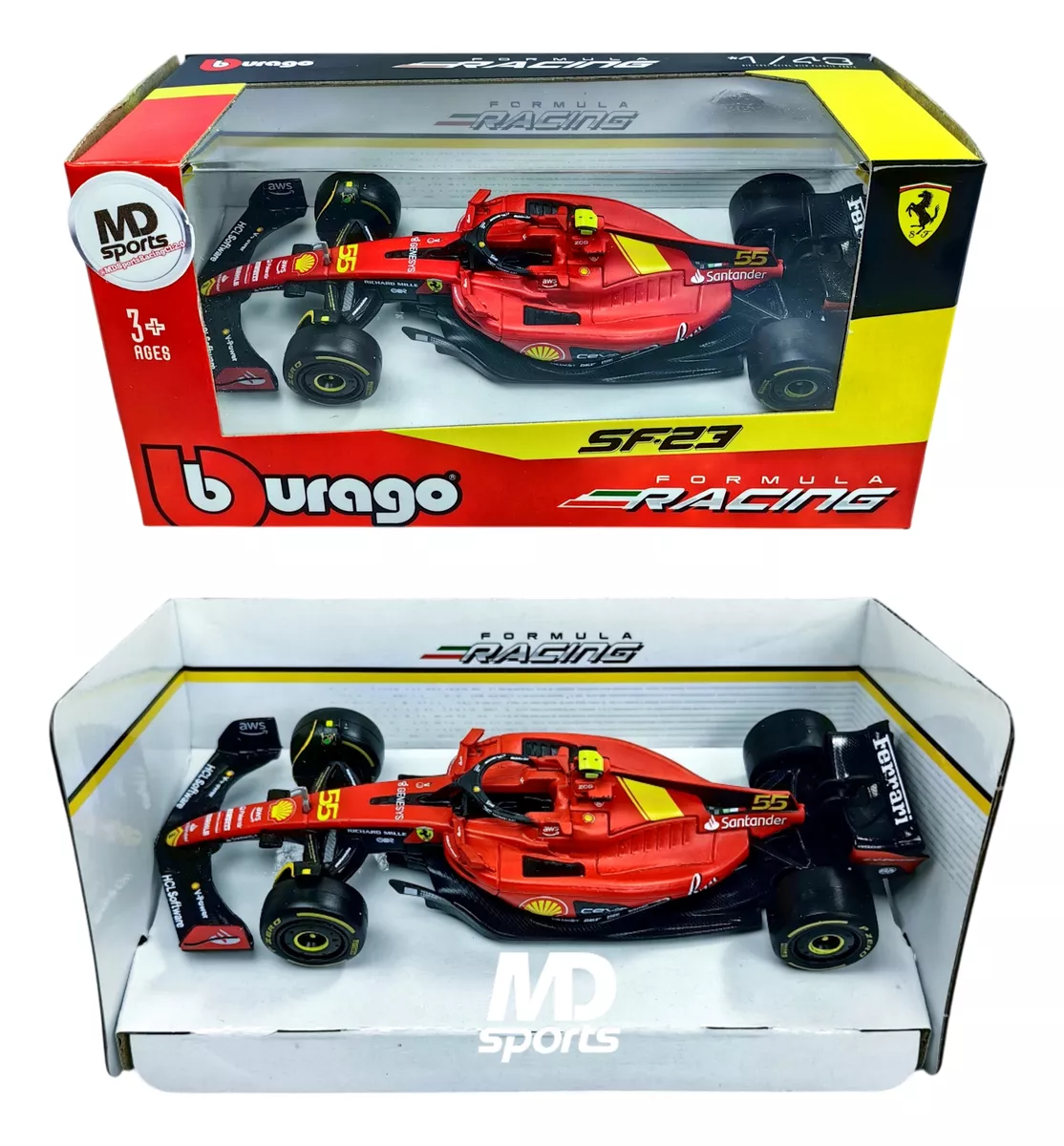 AUTO F1 FERRARI SF-23 MONZA 2023 #55 C. SAINZ ESCALA 1:43 - 2