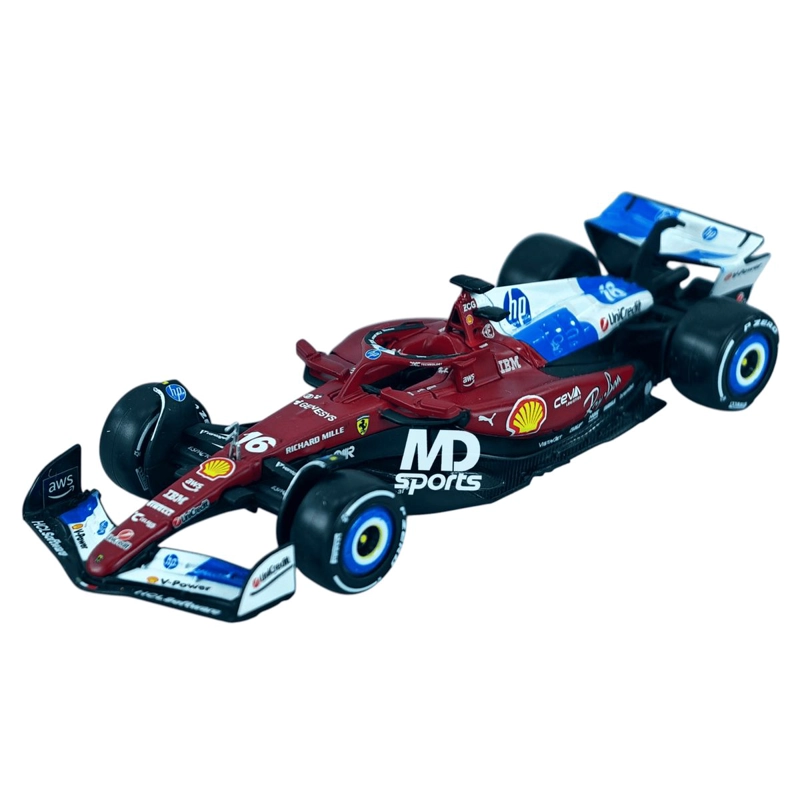 AUTO F1 FERRARI SF-25 GP MIAMI 2025 #16 CHARLES LECLERC CAJA NORMAL BURAGO 1:43 - 3
