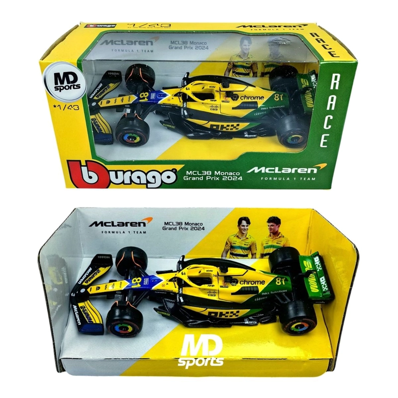 AUTO F1 MCLAREN MCL38 SENNA LIVERY 2024 #81 PIASTRI Burago ESCALA 1:43 - 2
