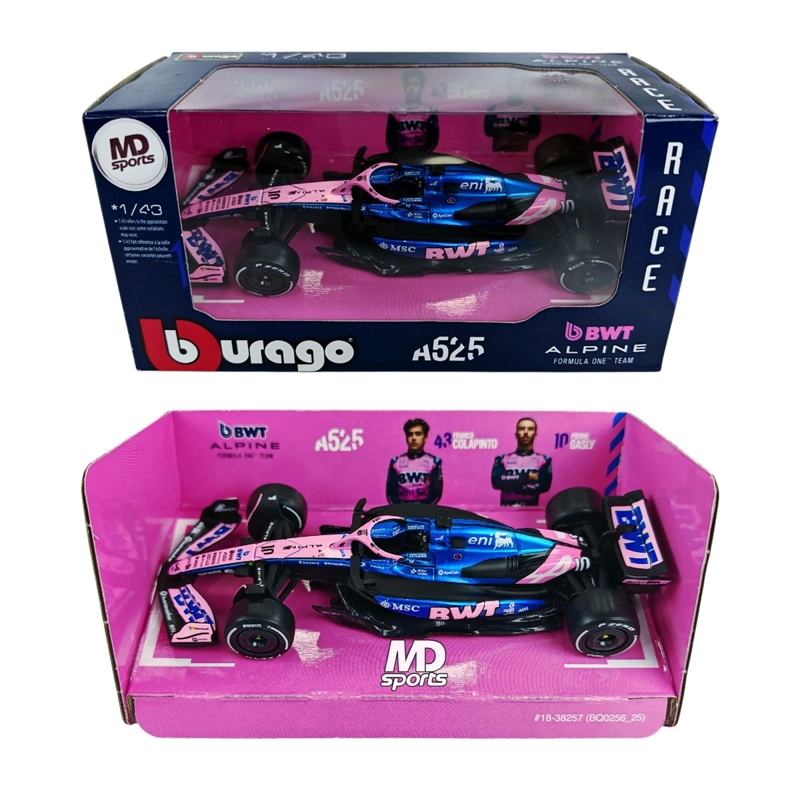 AUTO F1 ALPINE A525 2025 #10 PIERRE GASLY CAJA NORMAL BURAGO 1:43 - 3