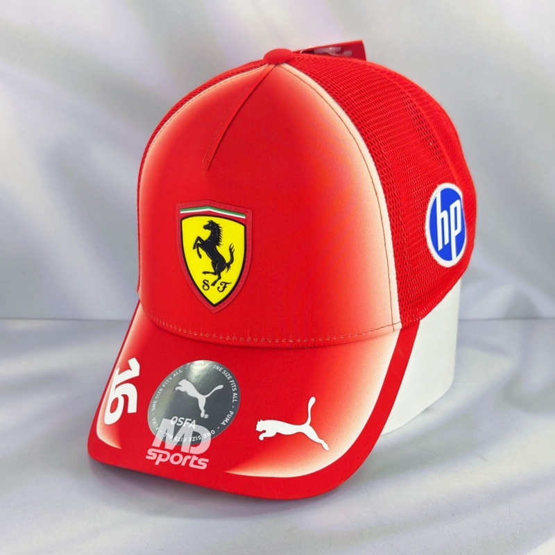 GORRO JOCKEY F1 PUMA OFICIAL SCUDERIA FERRARI HP CHARLES LECLERC 2026 ROJO - 1
