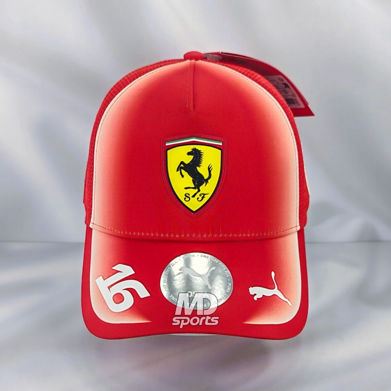 GORRO JOCKEY F1 PUMA OFICIAL SCUDERIA FERRARI HP CHARLES LECLERC 2026 ROJO - 2