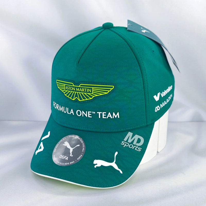 GORRO JOCKEY F1 PUMA OFICIAL ASTON MARTIN FERNANDO ALONSO 2026 VERDE - 1