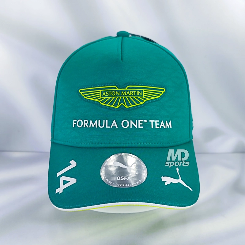 GORRO JOCKEY F1 PUMA OFICIAL ASTON MARTIN FERNANDO ALONSO 2026 VERDE - 2