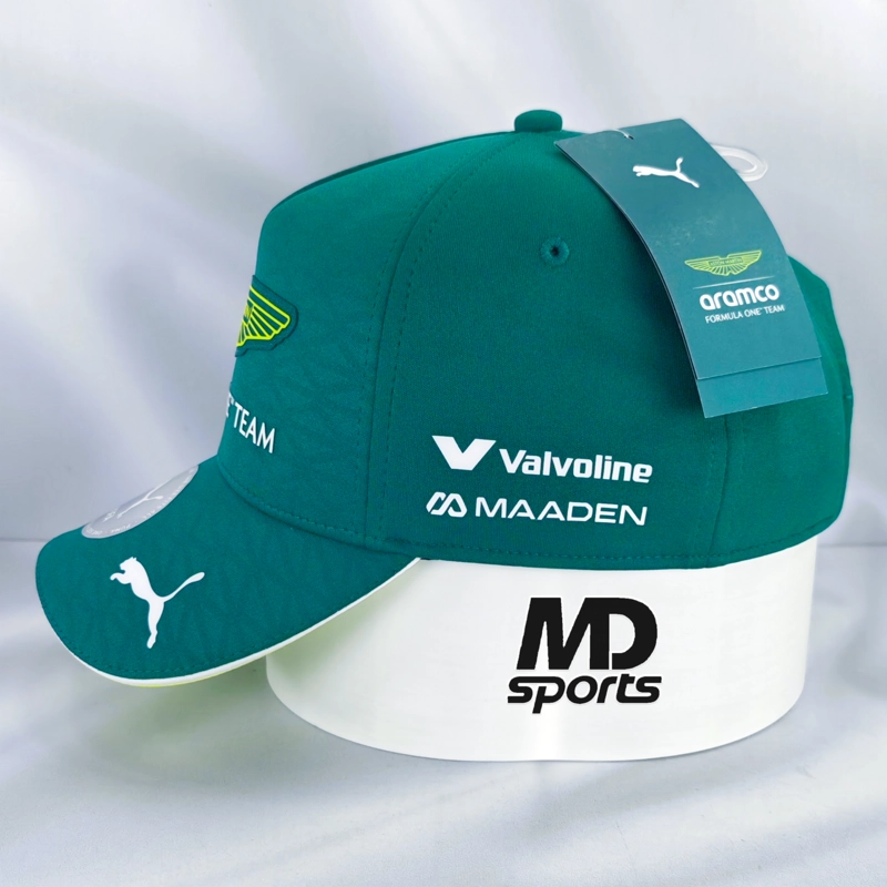 GORRO JOCKEY F1 PUMA OFICIAL ASTON MARTIN FERNANDO ALONSO 2026 VERDE - 3