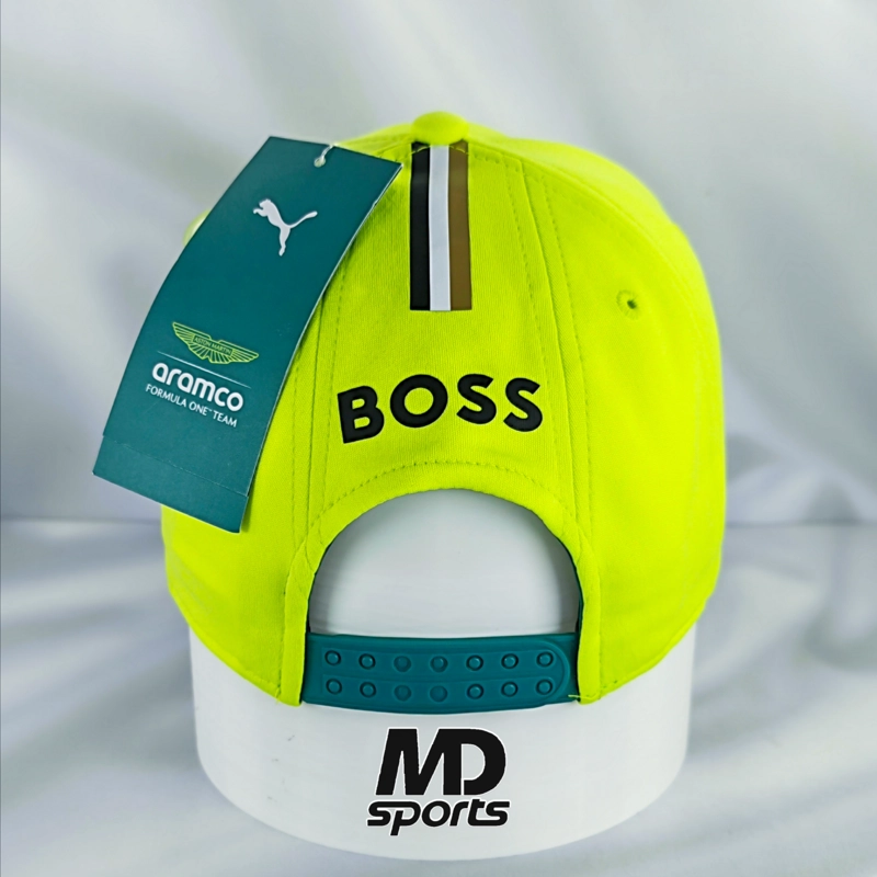 GORRO JOCKEY F1 PUMA OFICIAL ASTON MARTIN FERNANDO ALONSO 2026 VERDE LIMA - 4