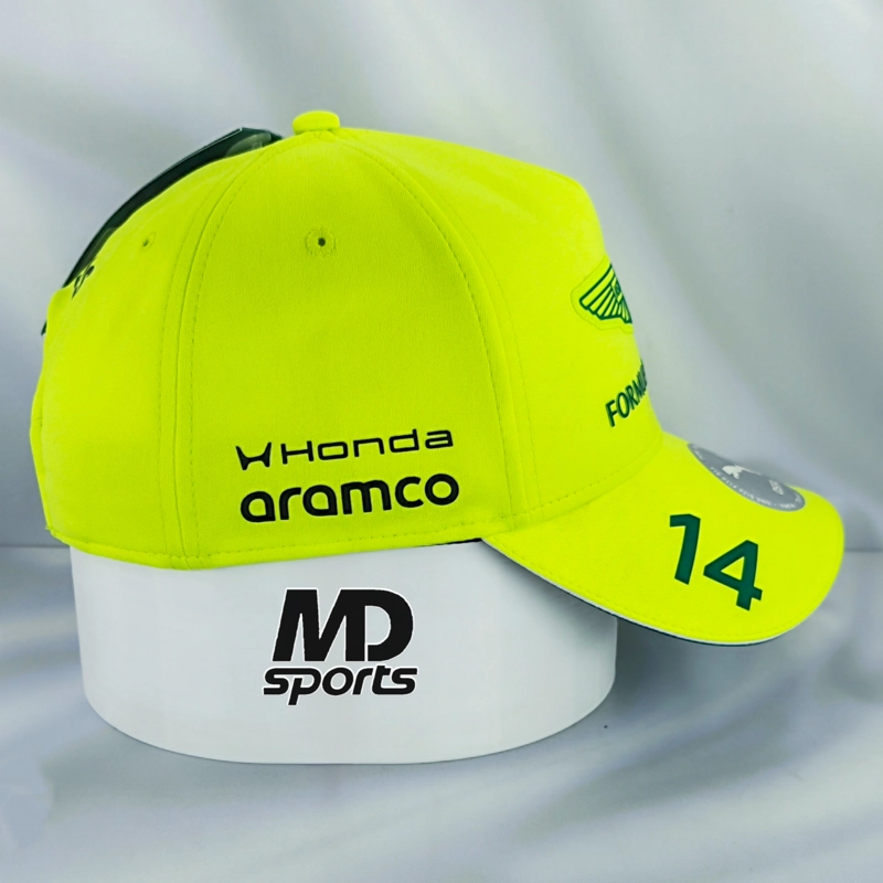 GORRO JOCKEY F1 PUMA OFICIAL ASTON MARTIN FERNANDO ALONSO 2026 VERDE LIMA - 5