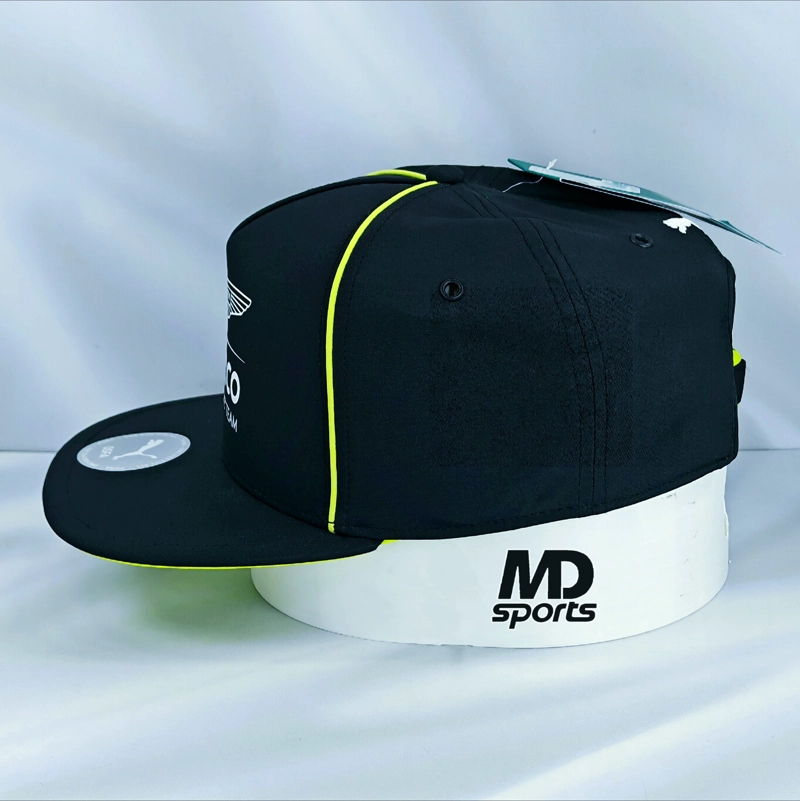 GORRO JOCKEY SNAP F1 PUMA ASTON MARTIN RACING OFICIAL 2026 NEGRO - 3