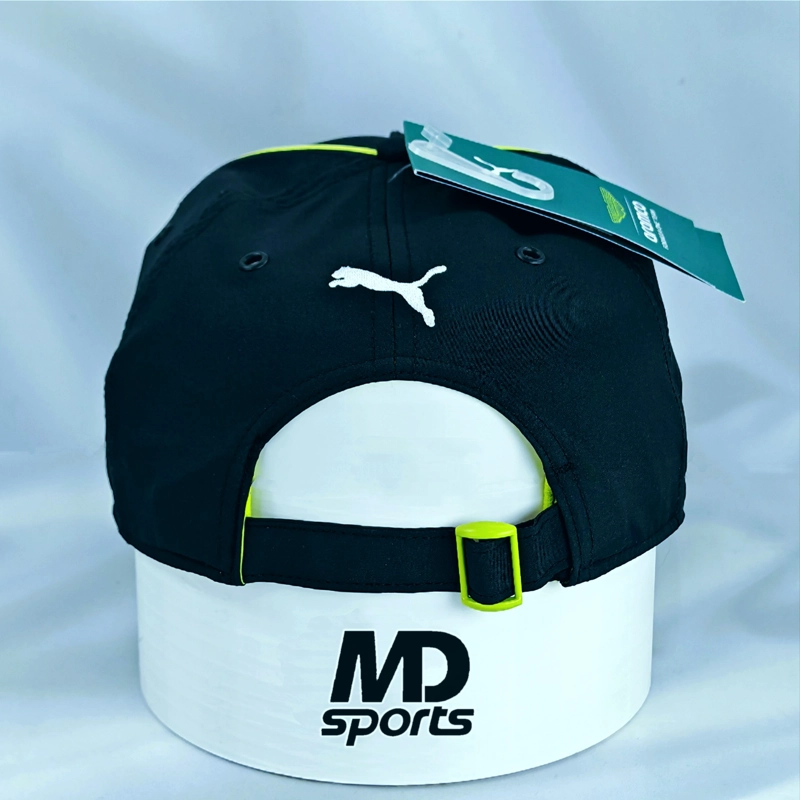 GORRO JOCKEY SNAP F1 PUMA ASTON MARTIN RACING OFICIAL 2026 NEGRO - 4