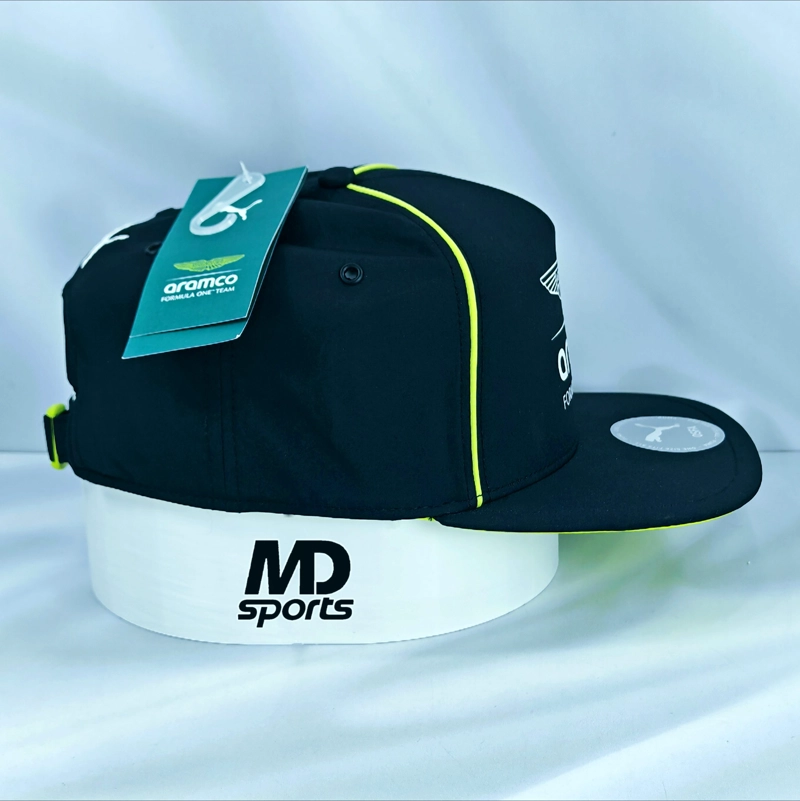 GORRO JOCKEY SNAP F1 PUMA ASTON MARTIN RACING OFICIAL 2026 NEGRO - 5