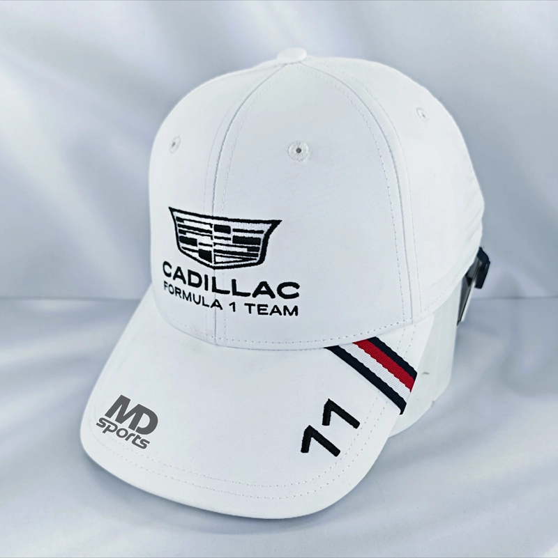 GORRO JOCKEY TOMMY HILFIGER CADILLAC F1 TEAM CHECO PEREZ OFICIAL 2026 BLANCO - 1