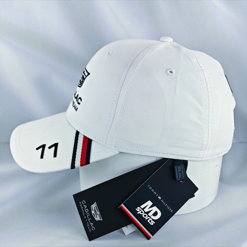 GORRO JOCKEY TOMMY HILFIGER CADILLAC F1 TEAM CHECO PEREZ OFICIAL 2026 BLANCO - 5