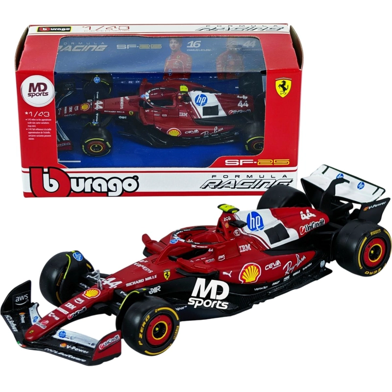 AUTO F1 FERRARI SF-25 2025 LEWIS HAMILTON CAJA NORMAL 1.43 - 1