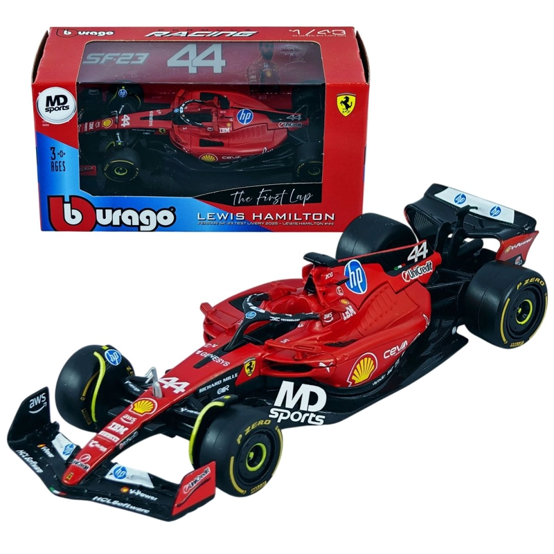 AUTO F1 FERRARI SF-23 THE FIRST LAP 2025 #44 LEWIS HAMILTON CAJA NORMAL BURAGO 1:43 - 1