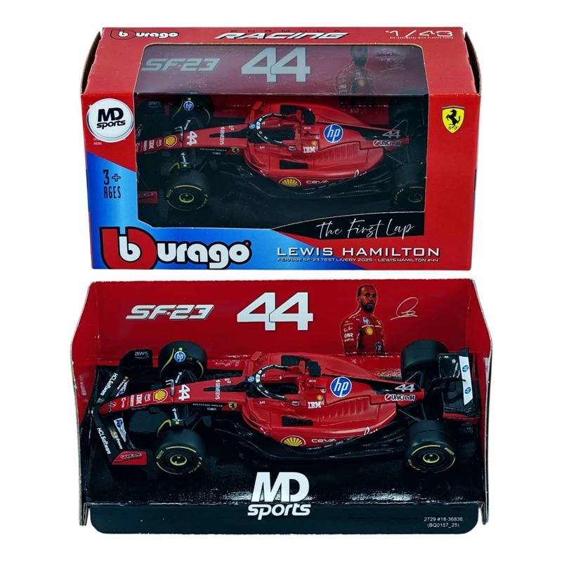 AUTO F1 FERRARI SF-23 THE FIRST LAP 2025 #44 LEWIS HAMILTON CAJA NORMAL BURAGO 1:43 - 3