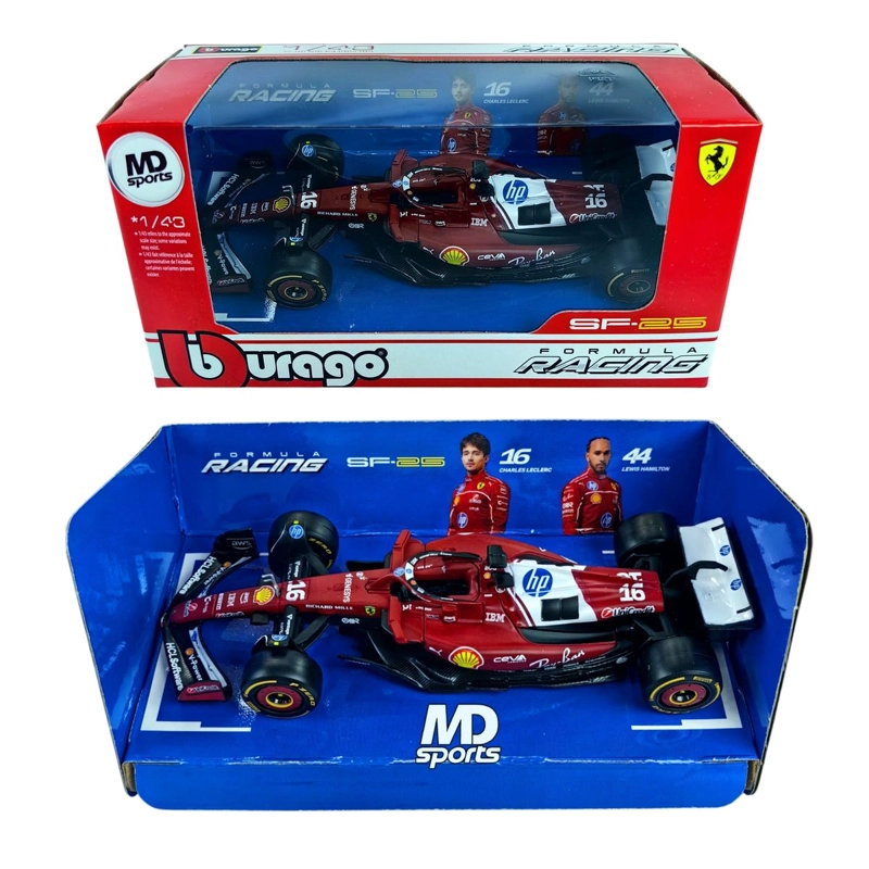 AUTO F1 FERRARI SF-25 2025 CHARLES LECLERC CAJA NORMAL 1.43 - 2