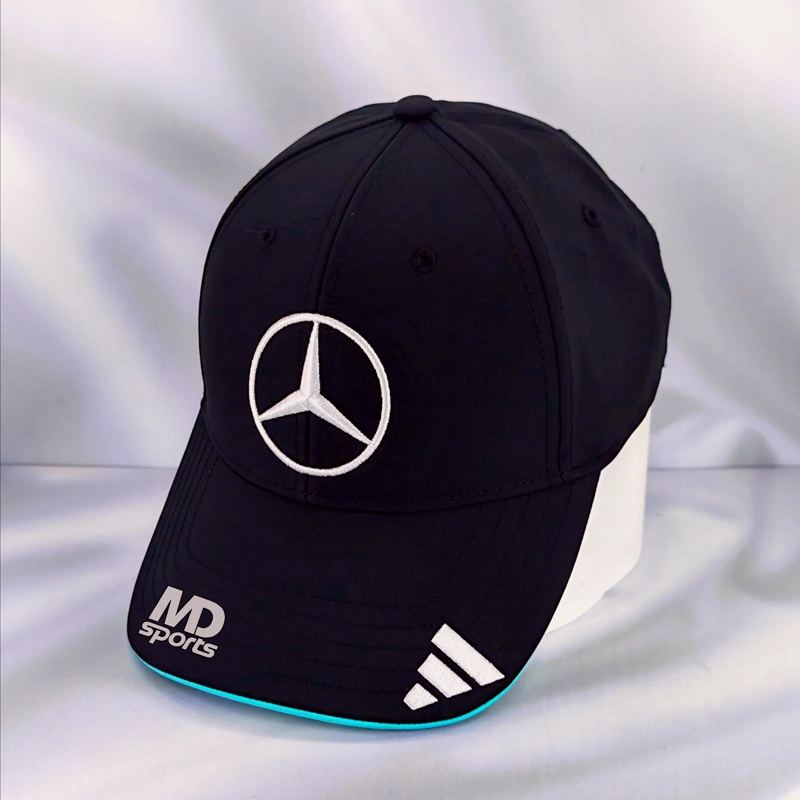 GORRO JOCKEY ADIDAS MERCEDES AMG F1 OFICIAL 2025 BLACK DRIVER CAP - 1