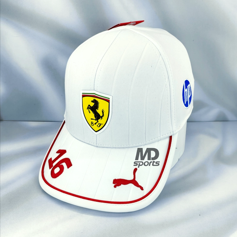 GORRO JOCKEY PUMA OFICIAL SCUDERIA FERRARI HP CHARLES LECLERC GP MIAMI 2025 - 1