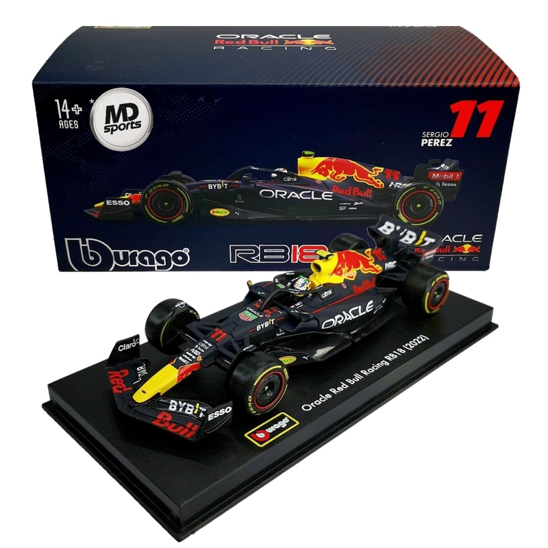 AUTO F1 REDBULL RB18 2022 #11 CHECO PEREZ CAJA ACRILICA 1:43 - 1