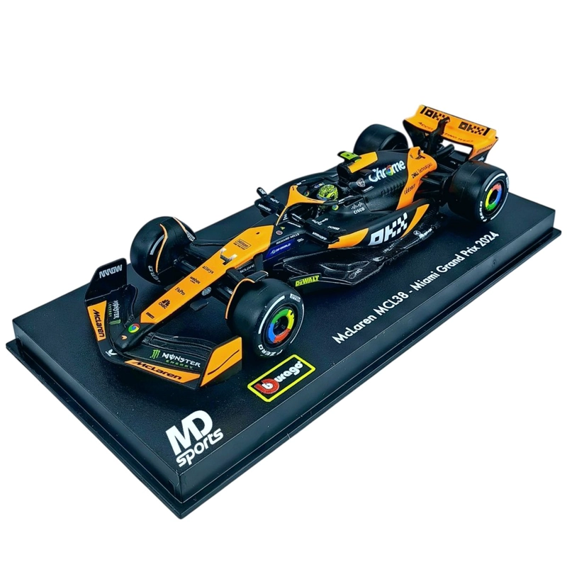 Auto F1 Mclaren MCL38 2024 Miami #4 Norris Caja Acril 1:43 - 2