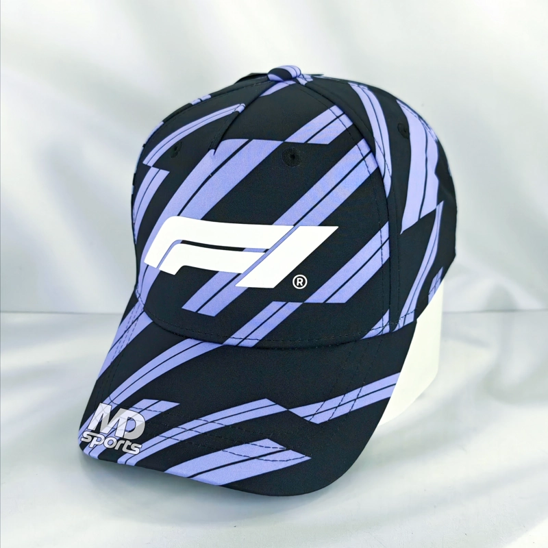 GORRO JOCKEY STICHD OFICIAL FORMULA 1 LOGOTIPO F1 TRACK GRAPHIC 2026 NEGRO/LILA - 1
