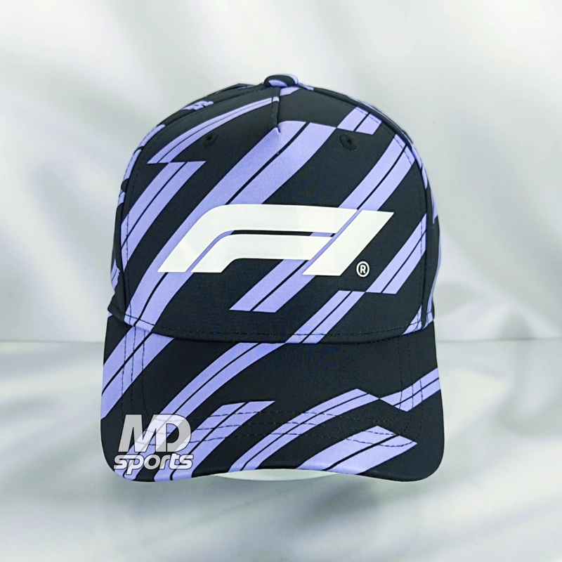GORRO JOCKEY STICHD OFICIAL FORMULA 1 LOGOTIPO F1 TRACK GRAPHIC 2026 NEGRO/LILA - 2