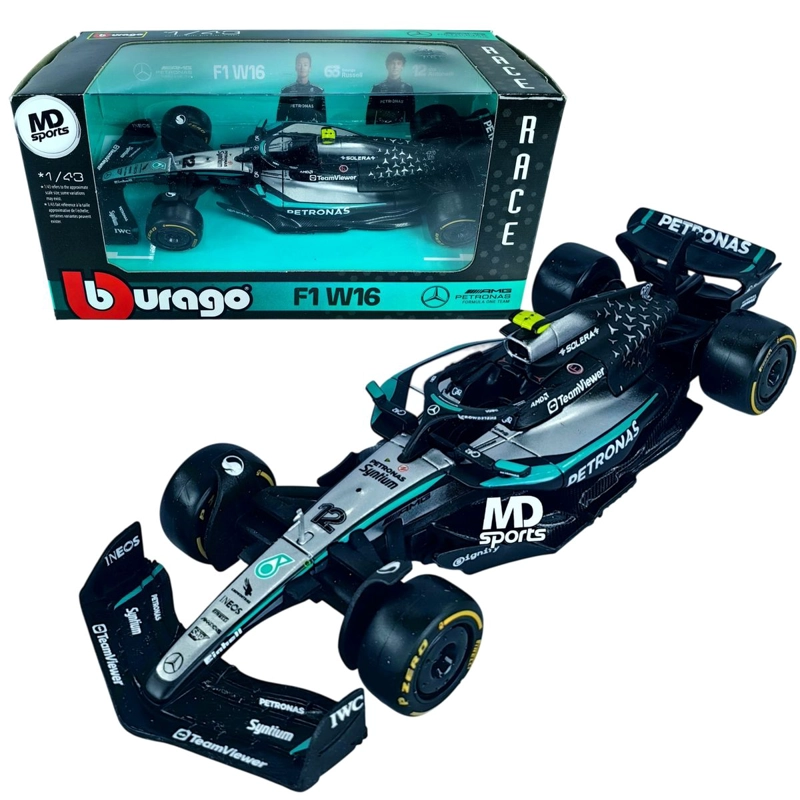 AUTO F1 MERCEDES W16 2025 #12 KIMI ANTONELLI CAJA NORMAL BURAGO 1:43 - 1