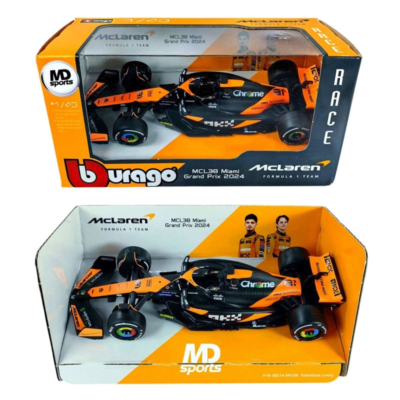 AUTO F1 MCLAREN MCL38 GP MIAMI 2024 #81 PIASTRI CAJA NOR1:43 - 2
