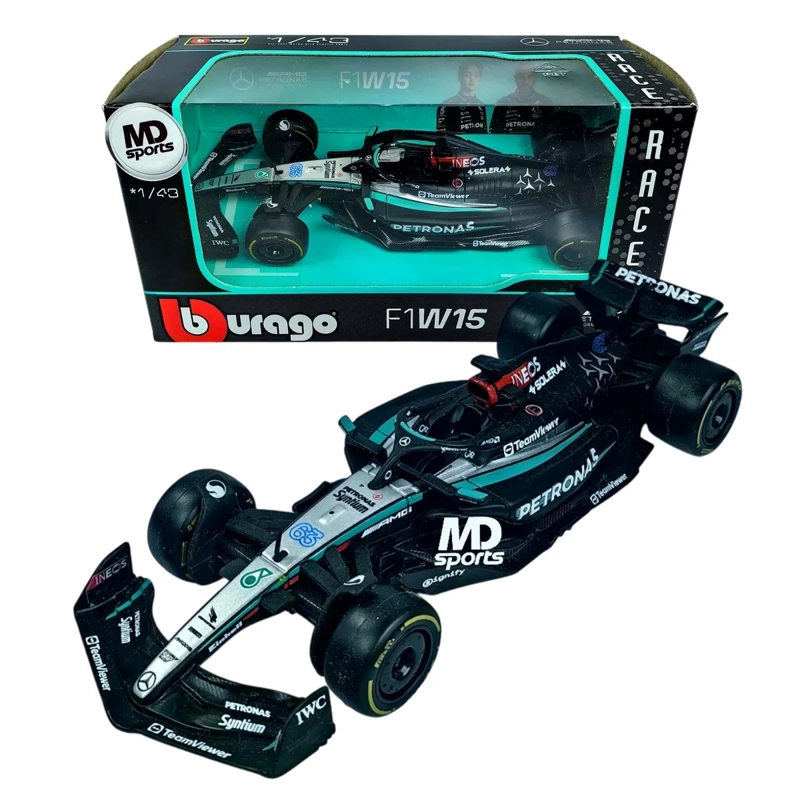 AUTO F1 MERCEDES W15 2024 63 GEORGE RUSSELL CAJA NORMAL 1:43 - 1