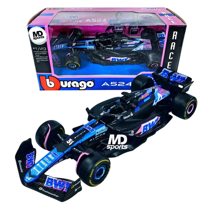 AUTO F1 ALPINE A524 2024 #31 ESTEBAN OCON CAJA NORMAL 1:43 - 1